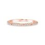 James Free 14K Rose Gold Scalloped and Diamond Band - FINAL SALE - 