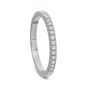 Prescision Set 18K White Gold Pave Diamond Band 109718W