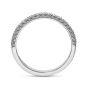 Prescision Set 18K White Gold Pave Diamond Band 109718W