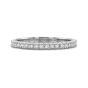 Prescision Set 18K White Gold Pave Diamond Band 109718W