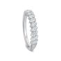 Precision Set 18K White Gold Marquise Diamond Band