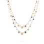 Marco Bicego Paradise 18K Yellow Gold Mixed Stone Double Strand Necklace