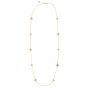 Roberto Coin Princess Alternating Medium Flower Diamond Station Necklace in 18K Yellow Gold