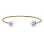 James Free Diamond Floral Endcap Flex Cuff Bracelet - FINAL SALE - 