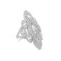Robert Procop Platinum Marquee Diamond Cocktail Ring 125639