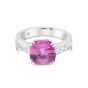 Robert Procop Pink Sapphire and Diamond Platinum Cocktail Ring 133519