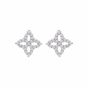 Roberto Coin Princess Flower Small Open Diamond Stud Earrings