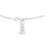 James Free Sterling Silver Pink Ribbon Girls Bracelet with Pink Topaz