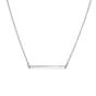 James Free Small Sterling Silver Bar Necklace