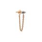 Kismet by Milka 10th Eye 14K Rose Gold Champagne Diamond Earstud Alt