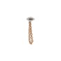 Kismet by Milka 10th Eye 14K Rose Gold Champagne Diamond Earstud Base