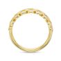 Precision Set Three Row Half 18K White Gold Diamond Anniversary Band