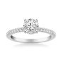 James Free 14K White Gold Semi-Mount Diamond Solitaire Engagement Ring
