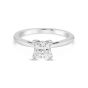 Ritani 18K White Gold Princess Cut Solitaire Engagement Ring Setting	