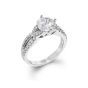 Simon G 18K White Gold Tulip Design Prong Set Engagement Ring Setting
