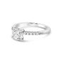 Precision Set 18K White Gold Diamond Pave Ring Semi-Mount