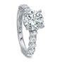 Precision Set FlushFit Collection Shared Prong Diamond Engagement Ring Setting