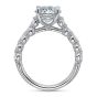 Precision Set FlushFit Collection Shared Prong Diamond Engagement Ring Setting