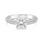Simon G Three Row Diamond Pave Wedding Set In 18K White Gold	