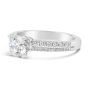 Side View- Sereena White Gold Two-Row Diamond Engagement Ring