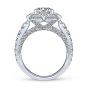 Amavida 18K White Gold Vintage Inspired Diamond Engagement Ring ER13965R6W83