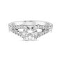Imagine Designs 14K White Gold Engagement Ring With Split Shank	