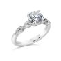 Precision Set 18K White Grand Aire Prong Diamond Engagement Ring 246418W