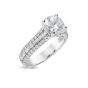 Jack Kelege 18K White Gold Triple Pave Baguette Diamond Engagement Ring KGR1084
