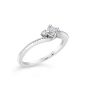 Sereena 14K White Gold Embellished 3 Stone Diamond Engagement Ring Setting ER10066W44JJ