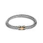 John Hardy Dot Deco Small Silver Link & Yellow Gold Station Bracelet
