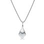 Charles Krypell Sterling Silver Mother of Pearl Clover Necklace 4-660-SWMP