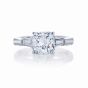 JB Star Platinum Diamond Semi-mount Engagement Ring