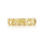 4972-007 JB Star Fancy Yellow Radiant Cut Diamond Ring In 18k Yellow Gold