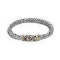 John Hardy Legends Naga Silver & 18K Yellow Gold Station Bracelet