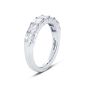 5260-001 JB Star Platinum 7 Square Emerald Cut Diamond Band
