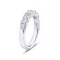 5261-002 JB Star Platinum 7 Emerald Cut Diamond Band