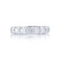 5261-002 JB Star Platinum 7 Emerald Cut Diamond Band