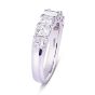 JB Star Platinum 7 Radiant Diamond Shared Prong Wedding Band Size 5.75 ALT