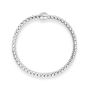 FOPE 18K White Gold Flex Diamond Pave Stationary Bracelet 542B BBR