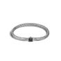 John Hardy Classic Chain Silver Icon Bracelet With Black Sapphires