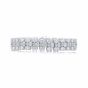 JB Star Platinum 3 Row Oval Diamond Bracelet