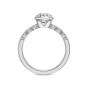 Precision Set 18K White Gold Diamond Semi-Mount Engagement Ring