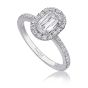 Christopher Design L'Amour Collection Diamond Halo Engagement Ring L105-100