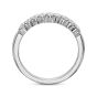 Prescision Set 18K White Gold Nine Diamond Band 621528W