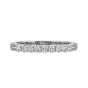 Prescision Set 18K White Gold Nine Diamond Band 621528W