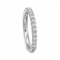 Prescision Set 18K White Gold Comfort Fit 15 Diamond Band 627328W