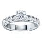 James Free Eight Channel Set Round Diamond Engagement Ring