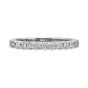 Precision Set 14K White Gold 9 Diamond Shared Prong Band