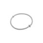FOPE Flex'it Prima 18K White Gold Bracelet With Single Diamond Rondel 745B BBR-W
