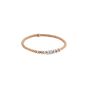 FOPE Flex'it Prima 18K Rose Gold Bracelet With Multiple Diamond Rondels In White Gold 747B BBR-R